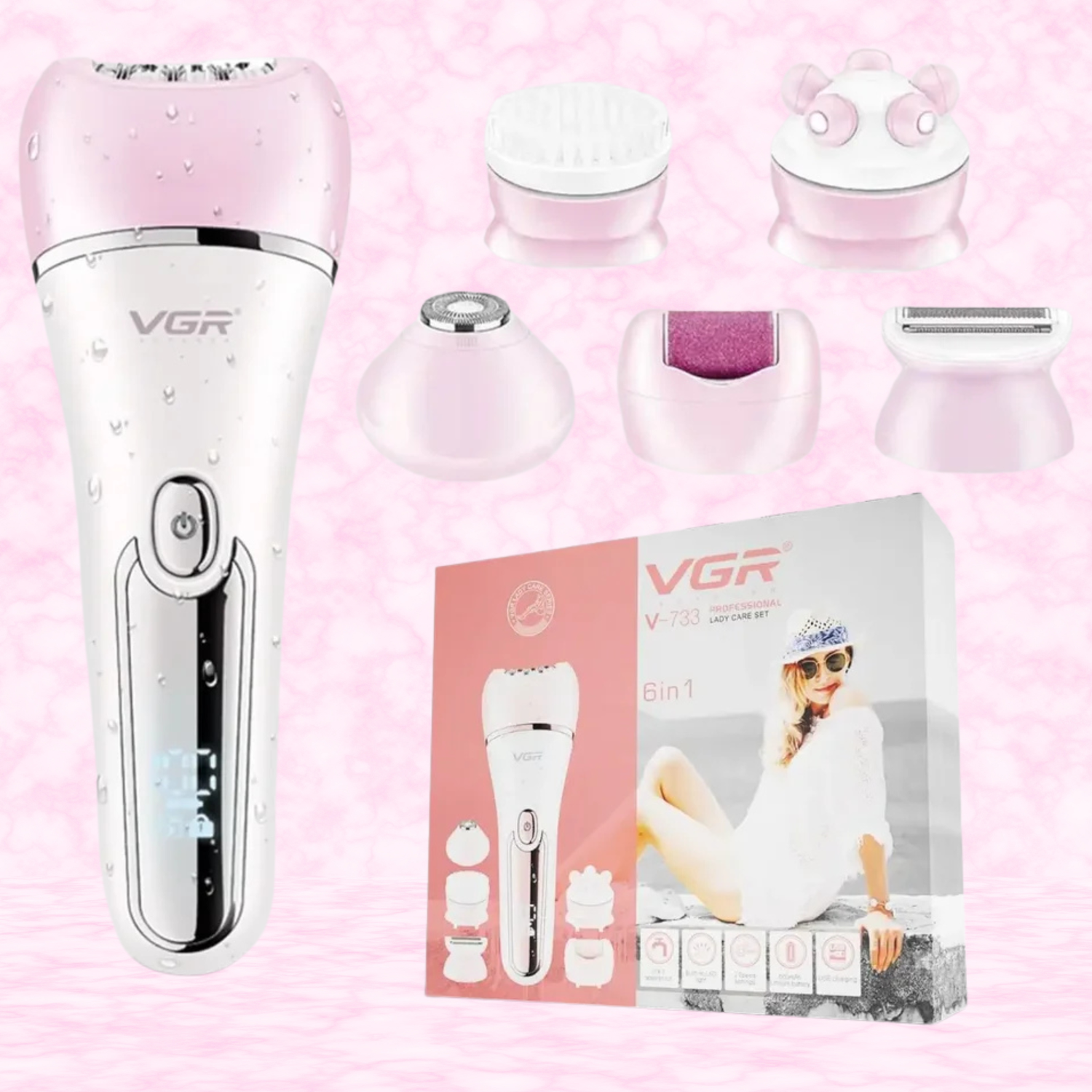 Épilunia™️ Rasage confortable et doux - Épilateur électrique 6 en 1